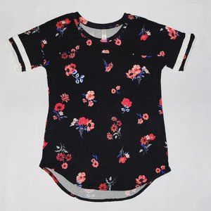No Boundaries Floral Jersey Top NWOT